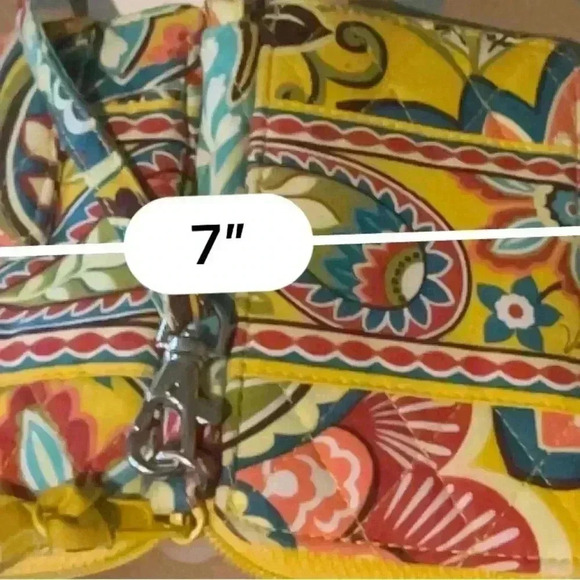Two Vera Bradley Yellow and Blue Paisley Wristlets Bundle - Picture 10 of 11